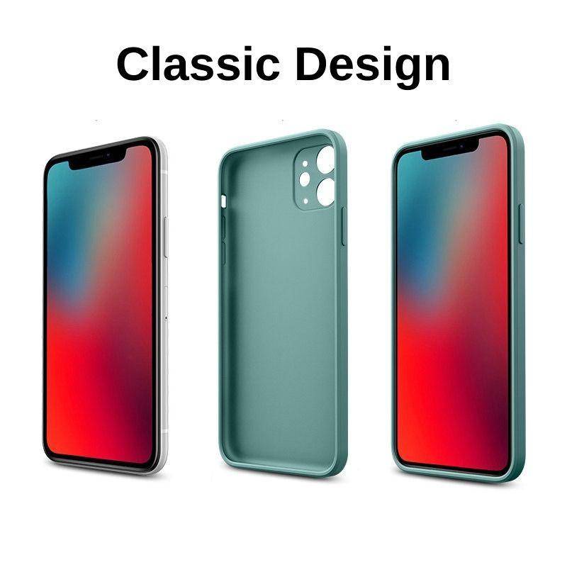 Soft Case Silikon Desain Kotak Untuk Iphone X Xs Max Xr 6 7 8 Plus Se 2020