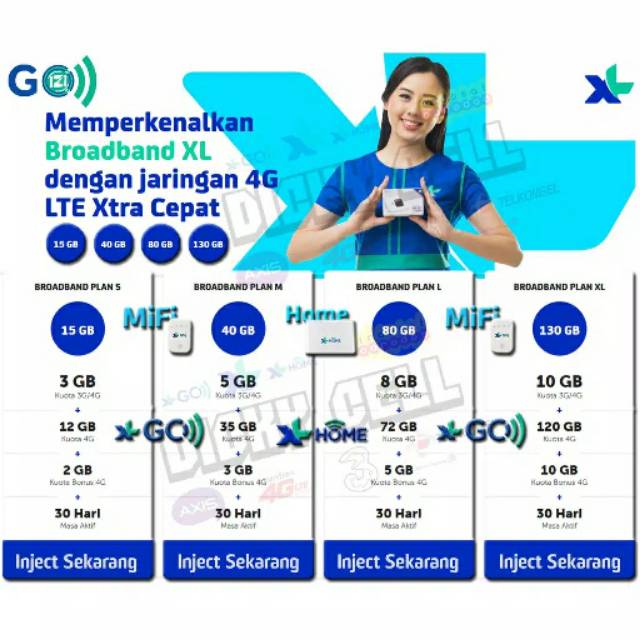 PAKET INTERNET XL GO HOME ROUTER