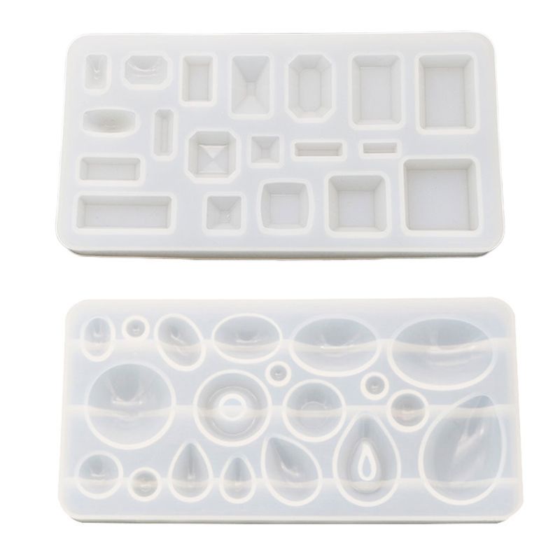 SIY  DIY Crystal Epoxy Pendant Mold Mirror Handmade Resin Molds Gypsum Making Necklace Accessories Tools