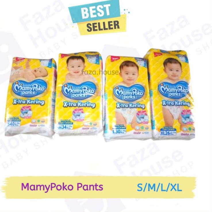Maxi Promo,,, MAMYPOKO PANTS S40, M34, L30, XL26, XTRA KERING, TIPE CELANA, MAMYPOKO S40, MAMYPOKO M