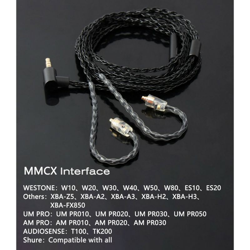 JCALLY JC08S WITH MIC UPGRADE CABLE 8 CORE L PLUG KABEL