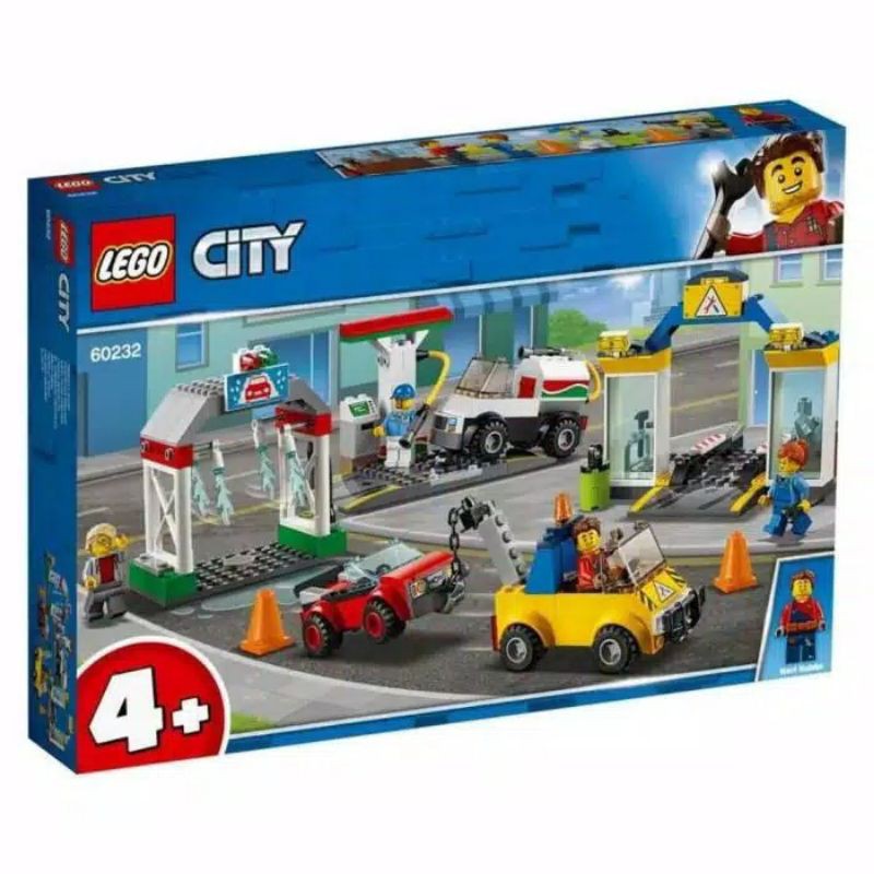 Lego City Balok Bengkel Mobil Set lengkap City Garage Centre 60232