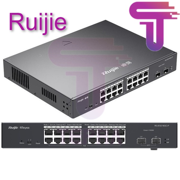 Ruijie RG-ES218GC-P 18 Port Gigabit Smart POE+ Switch 240W