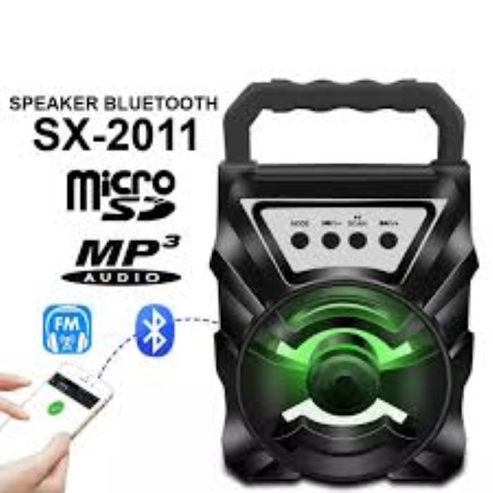 SPEAKER BLUETOOTH SX Y2011 BONUS MIC KARAOKE SPEAKER WIRELESS PORTABLE MINI 3 INCI - ONE ACC