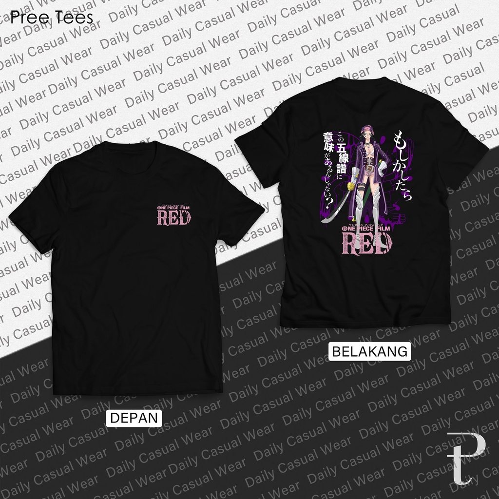 Kaos One Piece One piece Red Nico Robin