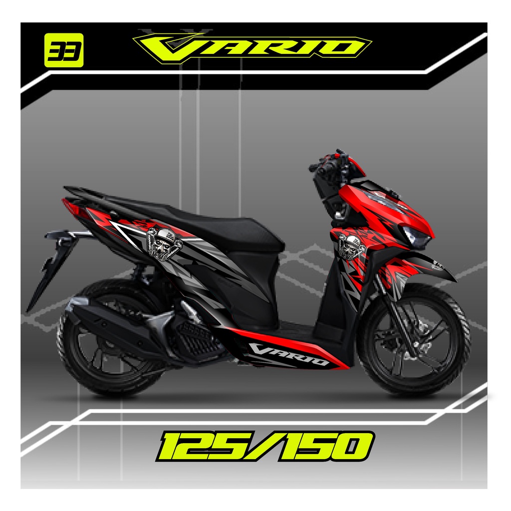 Cod Decal stiker vario 150 new full body,Decal stiker vario 125 gen 1 full body,stiker striping deca