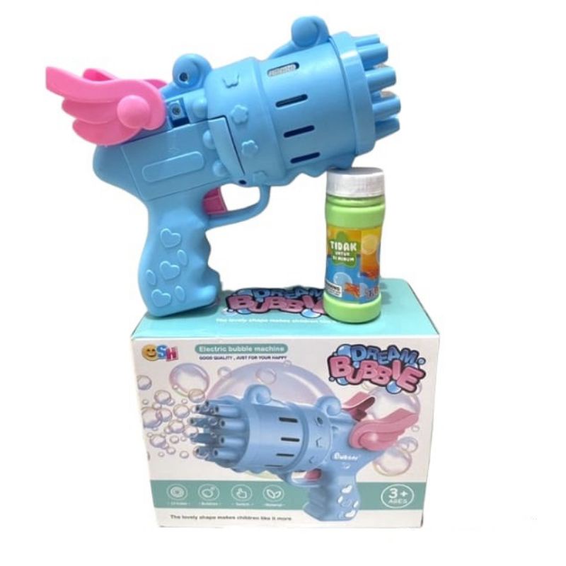 Mainan bubble dream angel electric bubble machine 10 mata