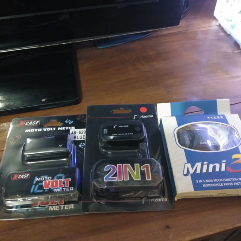 Volt meter Motor X-Case Modish Rizoma Koso Jam Suhu 2 3 mode digital beat vario mio scoopy fino digi
