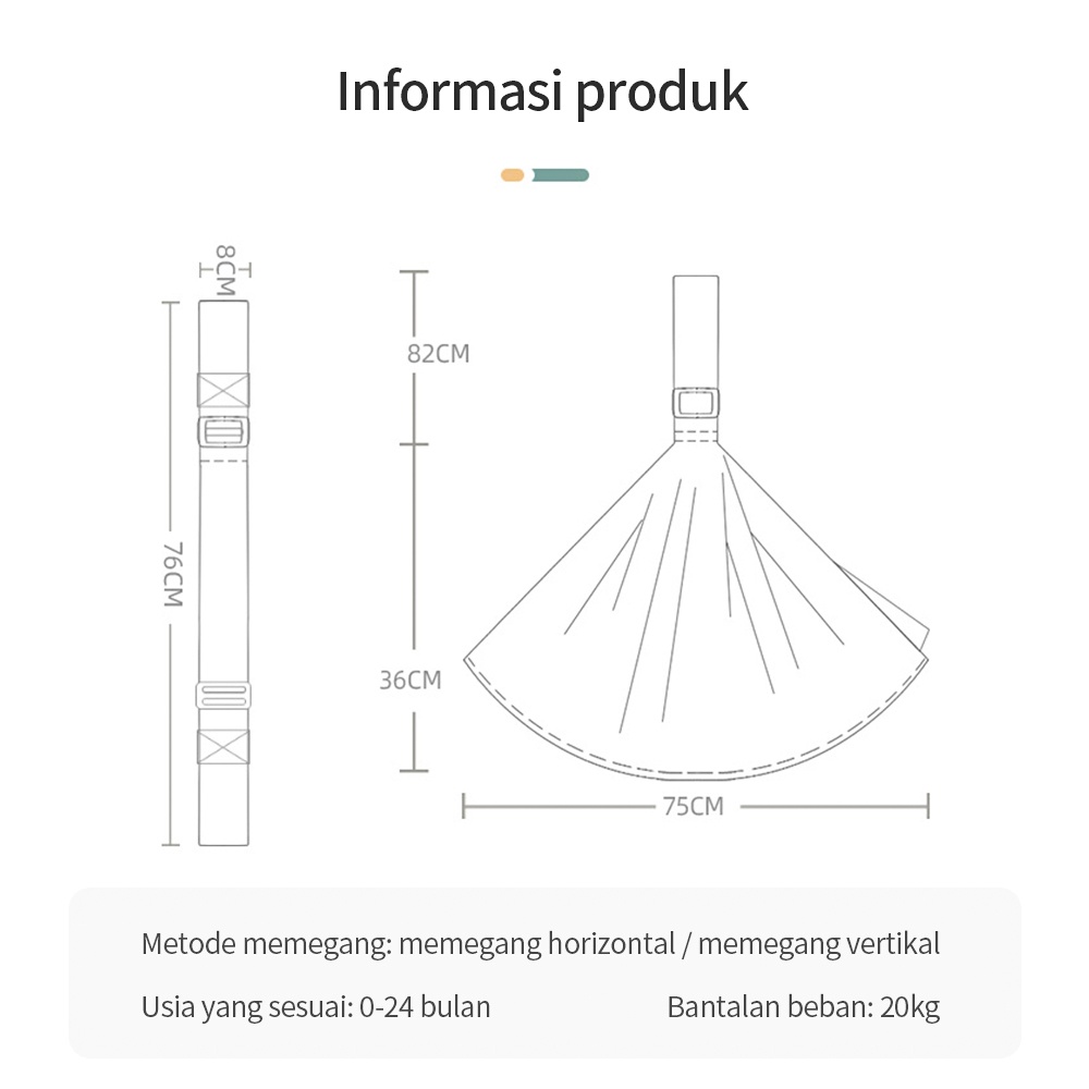 Halobaby Gendongan Bayi Ring Sling / Baby Sling