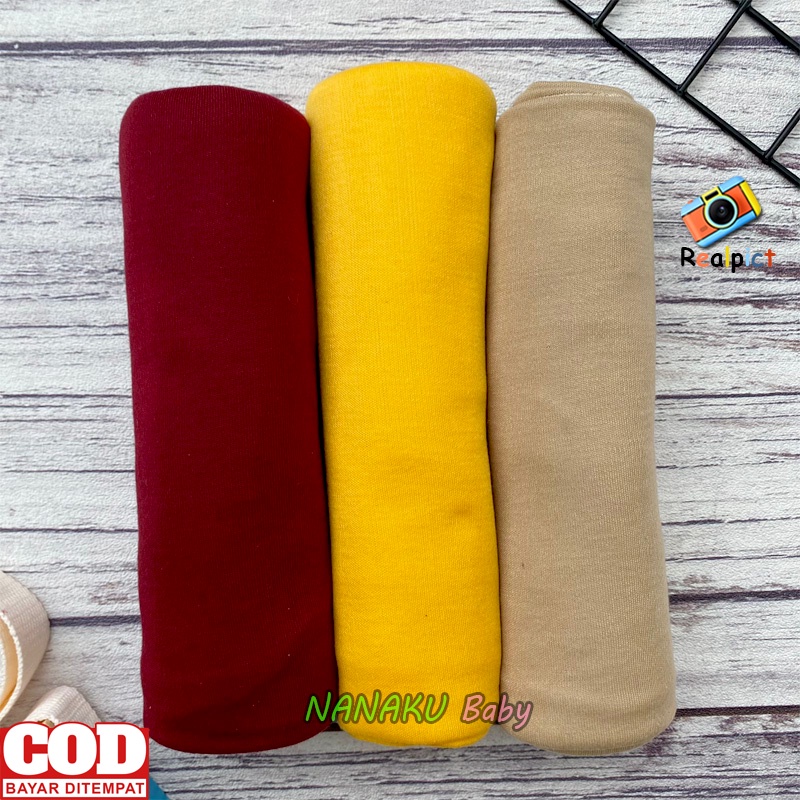 Isi 3 PCS Pernel Bayi Baru Lahir Bedong Bayi Ukuran Jumbo 110 cm x 90 cm Seri Merah