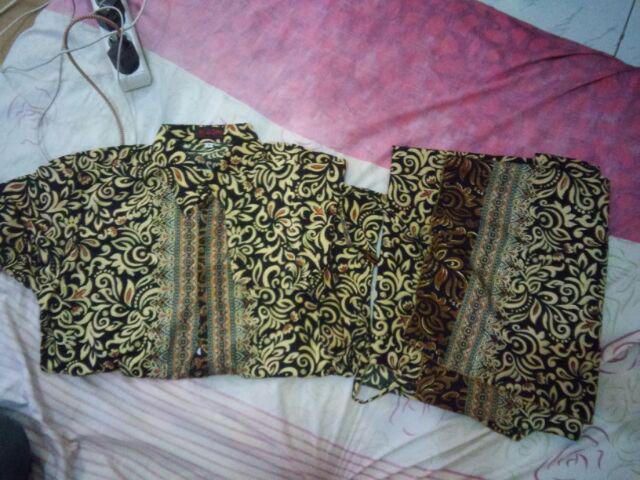 Couple Set Batik Marilia Rok Lilit Dan Kemeja Sarimpit