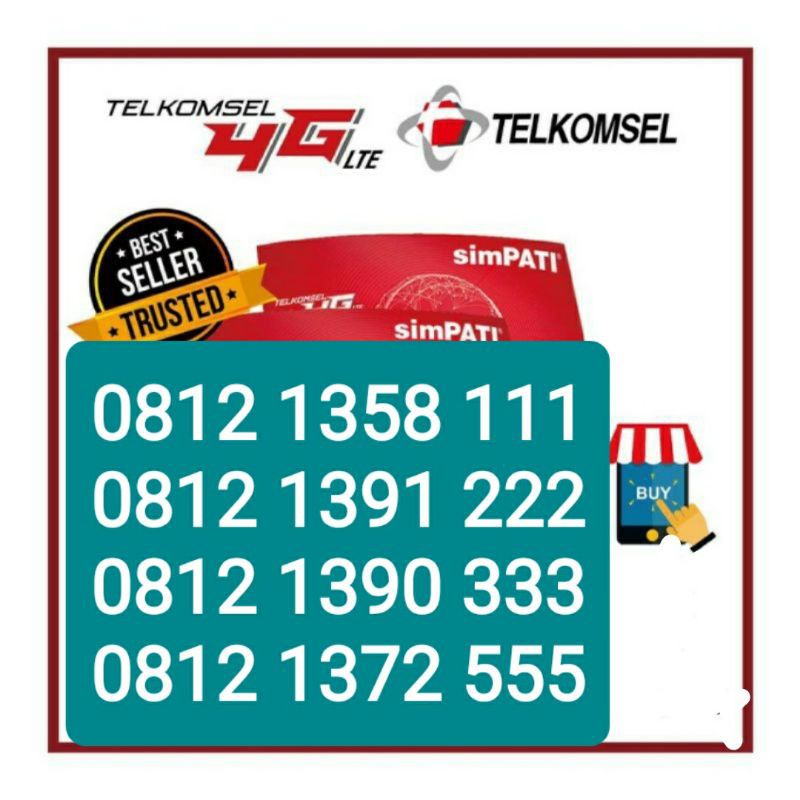 SIMPATI 11 DIGIT TRIPLE 111,222,333,444,555