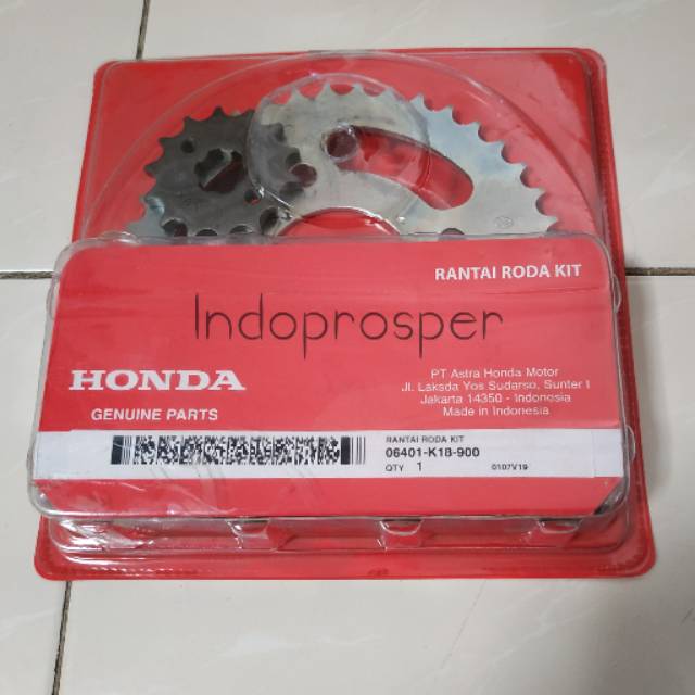 Gir Set/Ger Set/Gear Set Motor Honda Verza Ori