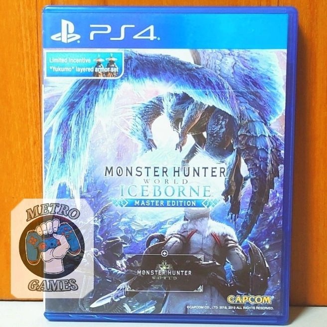 Monster Hunter World Iceborne PS4 Kaset Monsterhunter Ice Borne Master Edition Playstation PS 4 5 CD BD Game Games MHW Iceborn ice borne worlds monsters hunters ps4 ps5 reg 3 region asia