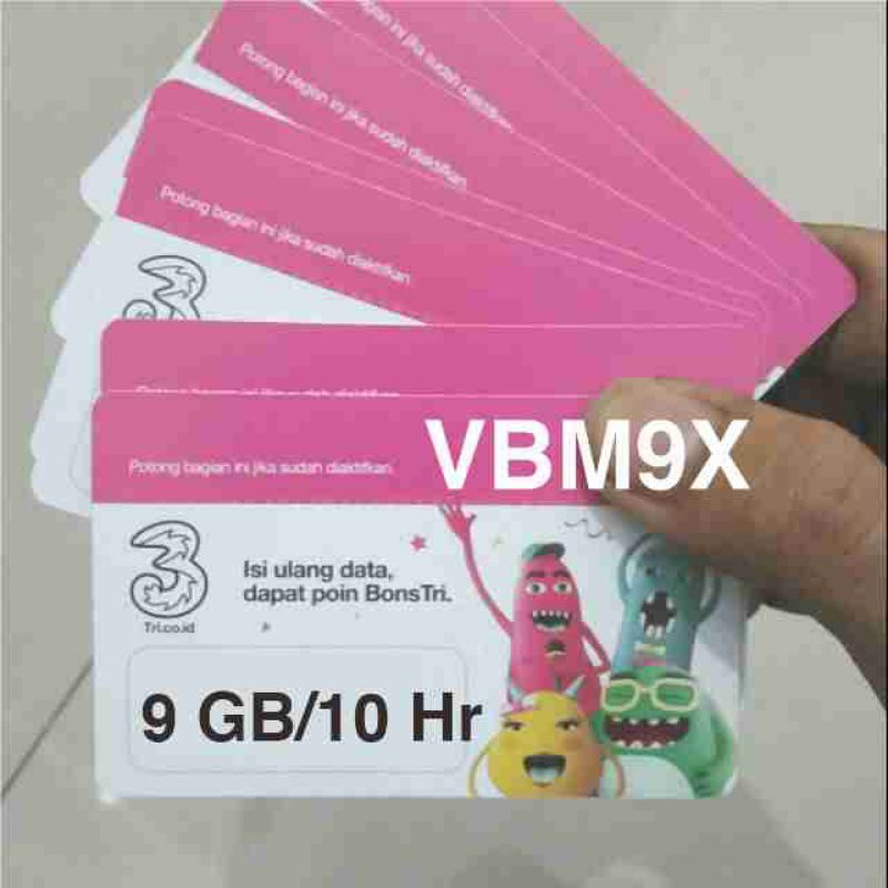 Voucher Tri 9GB/10Hari Wilayah Provinsi Jambi