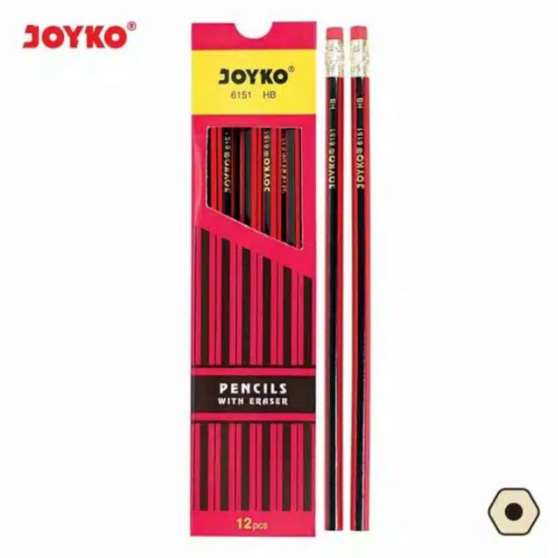 

PENCIL HB JOYKO WITH ERASER 6151