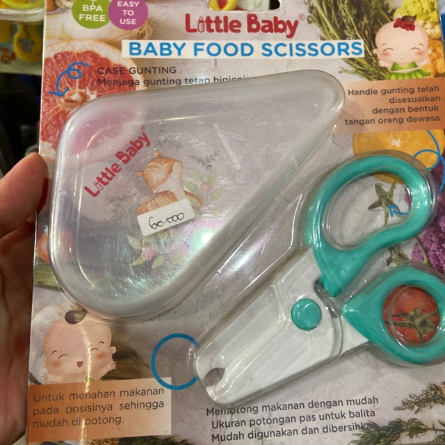 LITTLE BABY FOOD SCISSORS - GUNTING MAKANAN BAYI