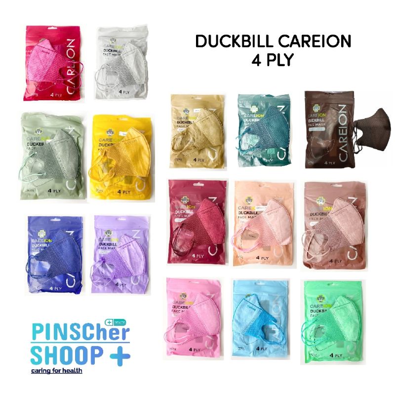 MASKER DUCKBILL ISI 10 CAREION MASKER 4 PLY EMBOS PACK