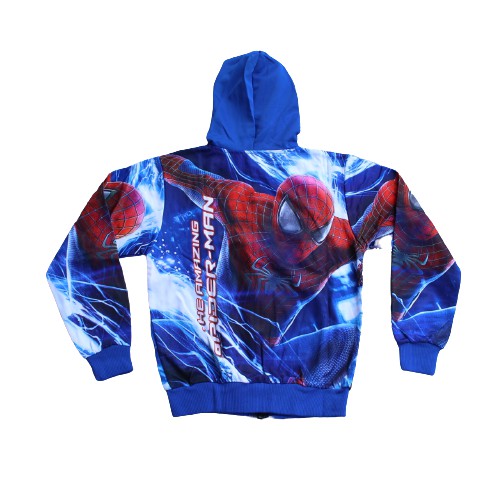 jaket hodie superheo spiderman full printing