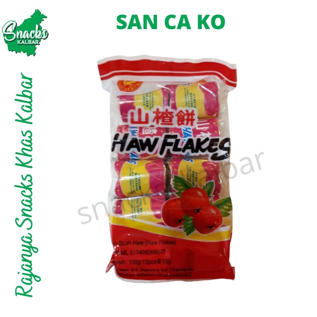 

Manisan Haw Flakes/Sancako/Sanca Koin/Permen Hawflakes 100 gram