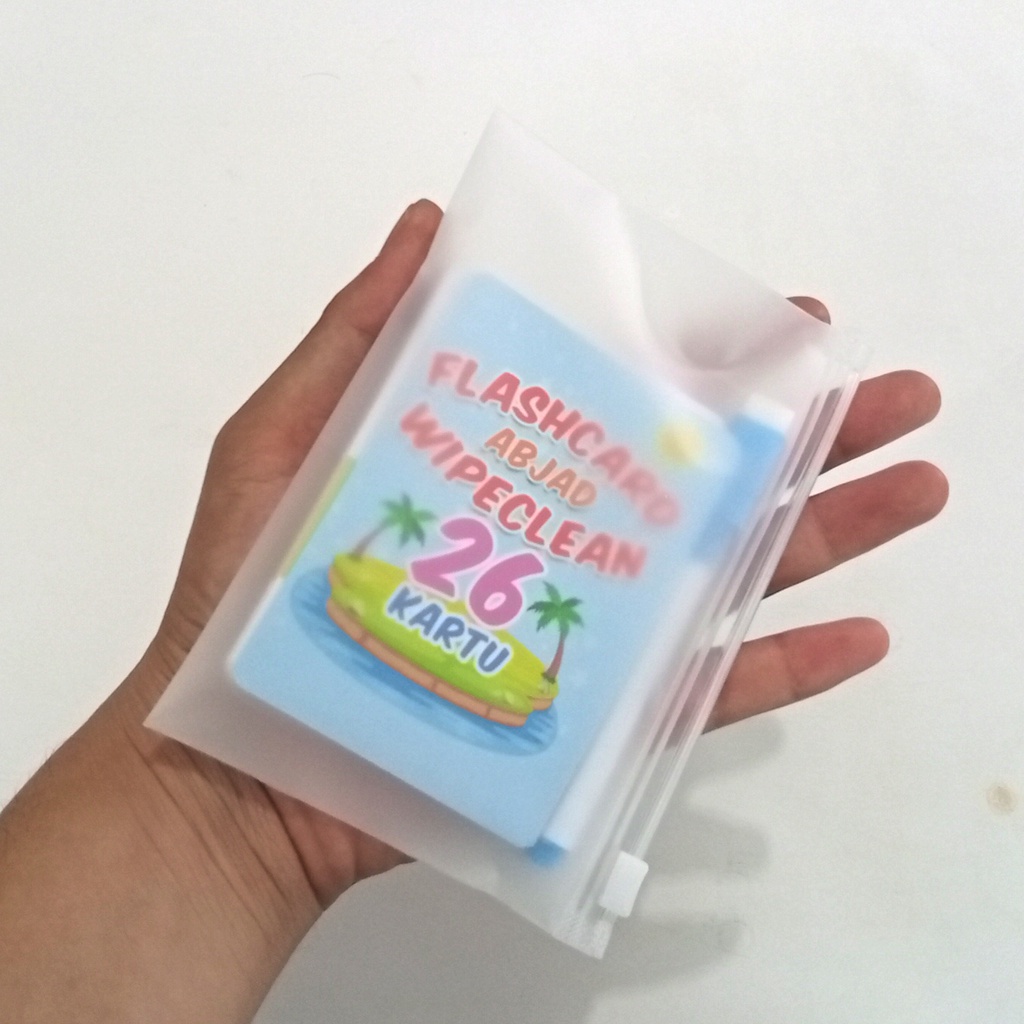 Flash card Wipe Clean Edukasi Anak belajar Menulis Huruf ABC Mainan Abjad