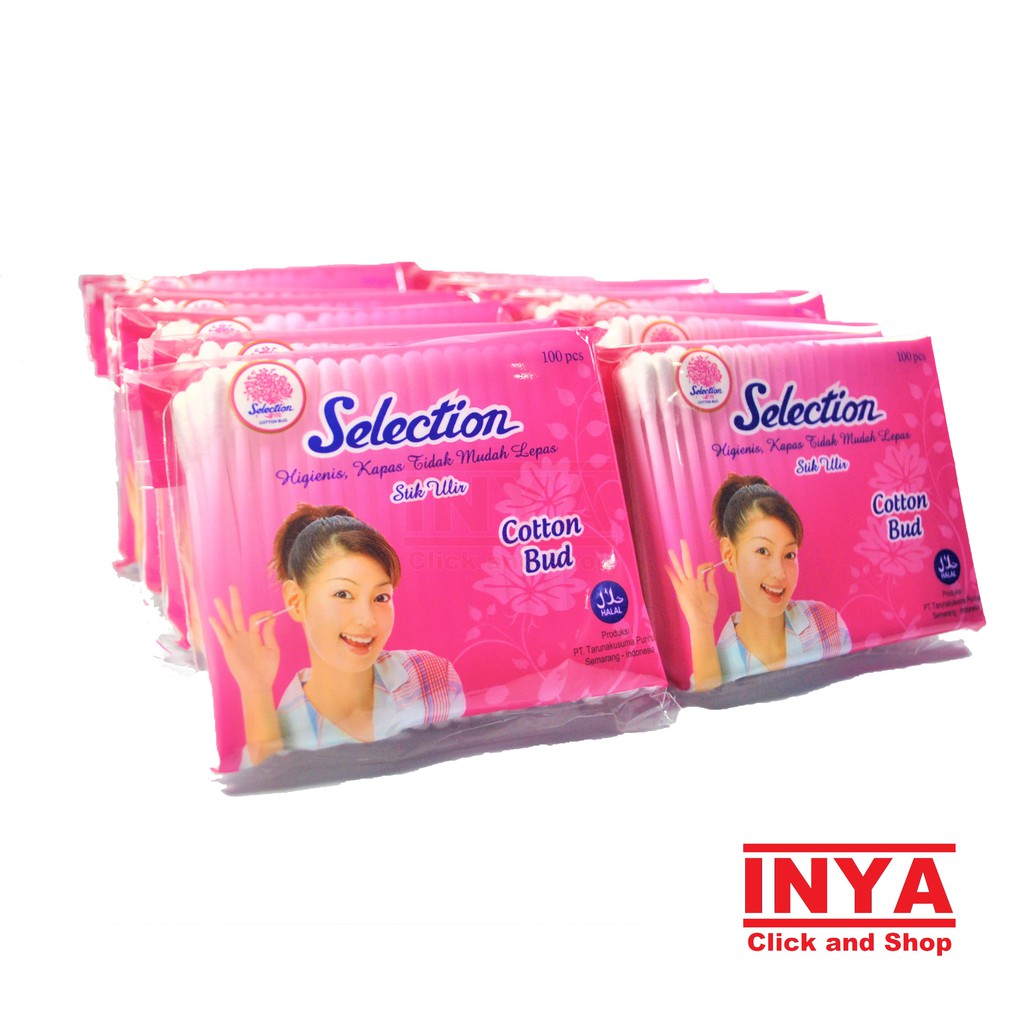 SELECTION COTTON BUD SACHET isi 100 pcs - Korek Kuping