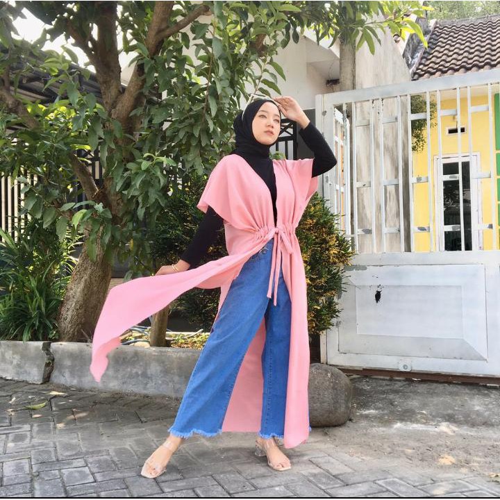 Baju terbaru masa kini baju murah LONGA CARDY /BAJUMURAH/CARDIGAN MURAH/GAMIS MUSLIM