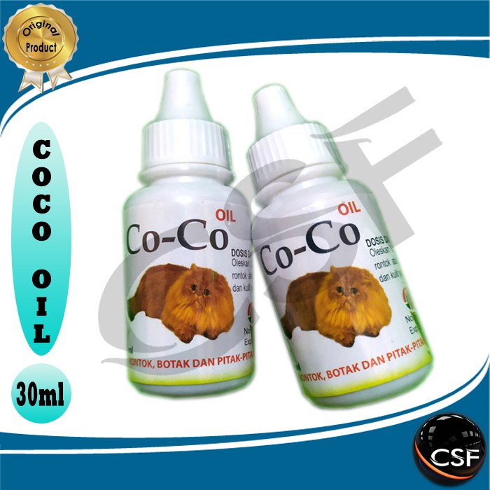 COCO Oil - Obat untuk bulu rontok, botak dan pitak untuk Kucing