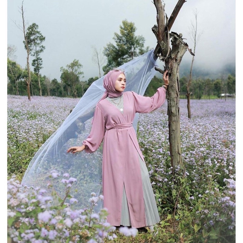 Gamis Terbaru 2023 Zion Dress Maxi Gamis Lebaran Wanita