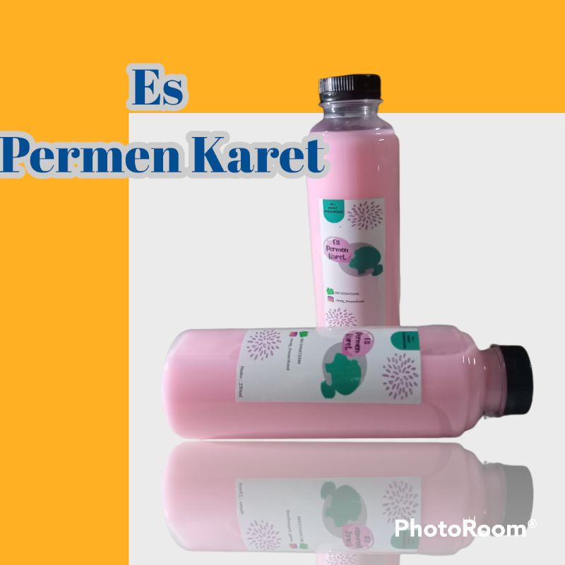

es permen karet/es viral/minuman manis