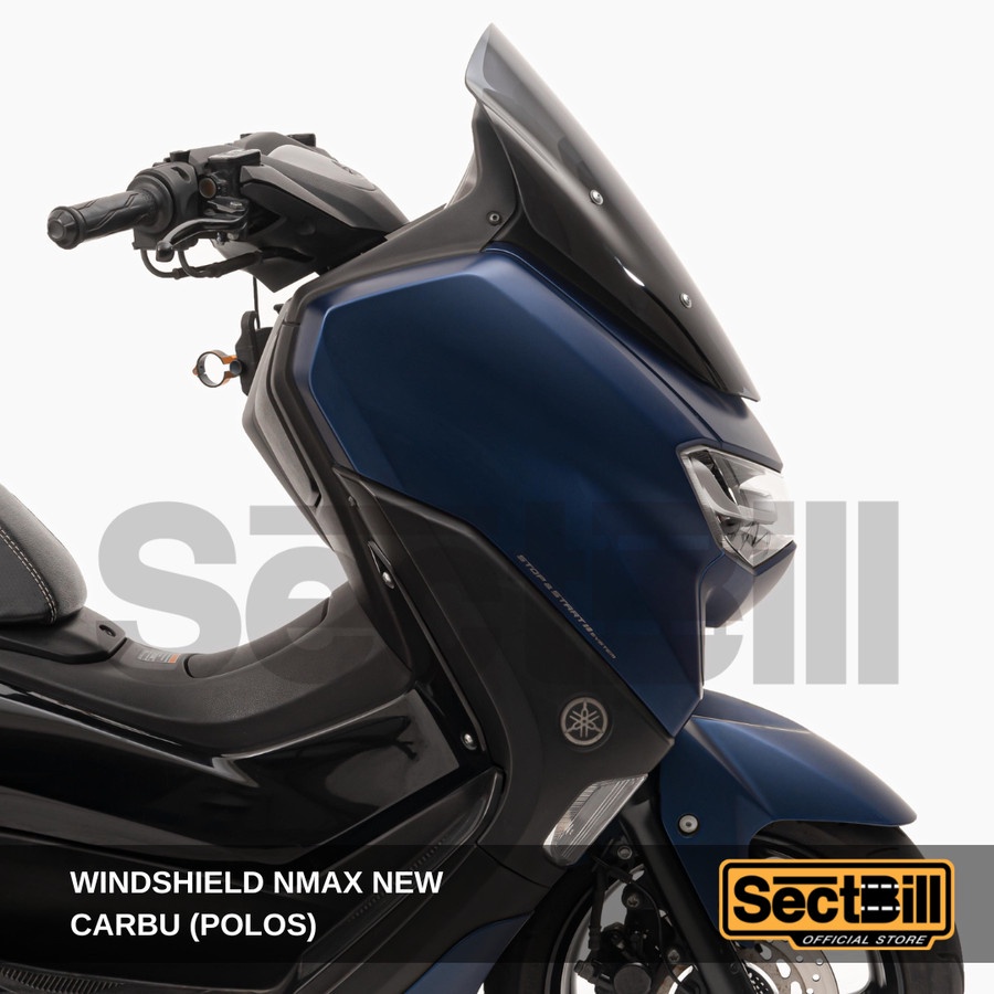 Visor tameng depan windshield carbu polos maxshield yamaha new nmax 2020