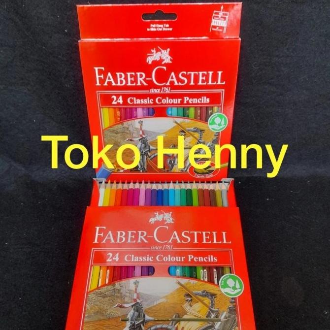 

Pensil Warna Faber Castell Isi 24 Warna Classic