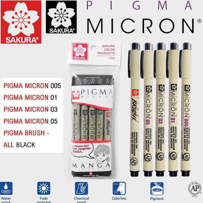 

[[COD]] SAKURA PIGMA MICRON DRAWING SET 5 MANGA BIG SALE Kode 72