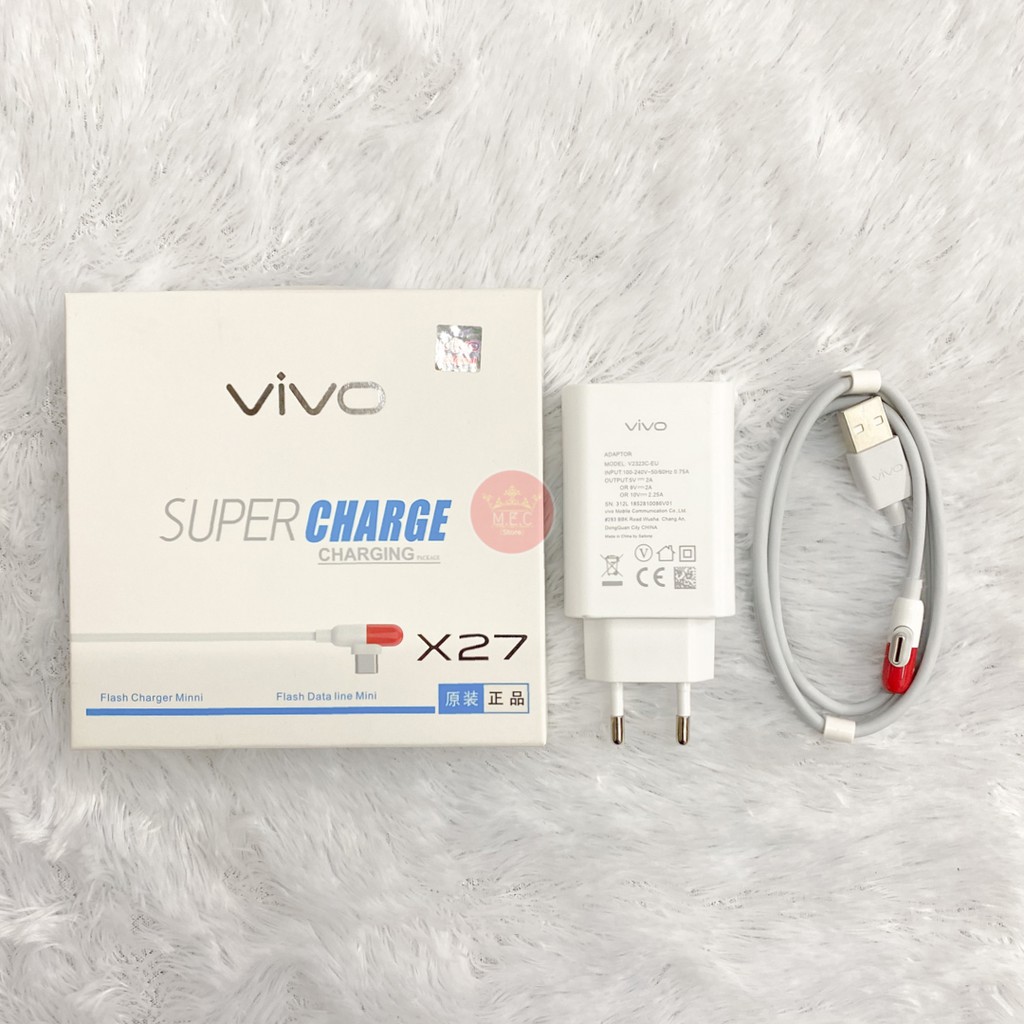 CHARGER VIVO KABEL TYPE C FAST CHARGING FOR VIVO V17 / V19 / S1 PRO / Y50 SUPER CHARGE