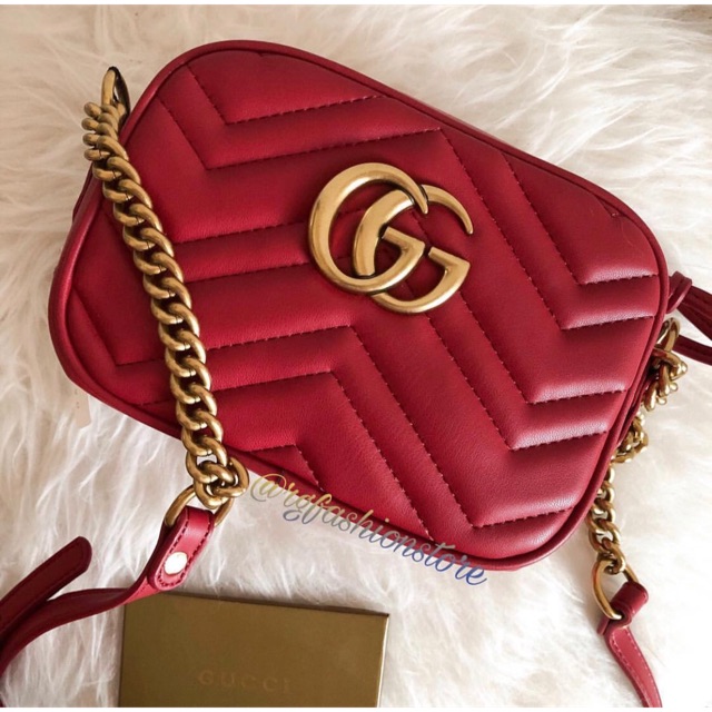 Gucci Gg Marmont Matelasse Mini Sling Bag