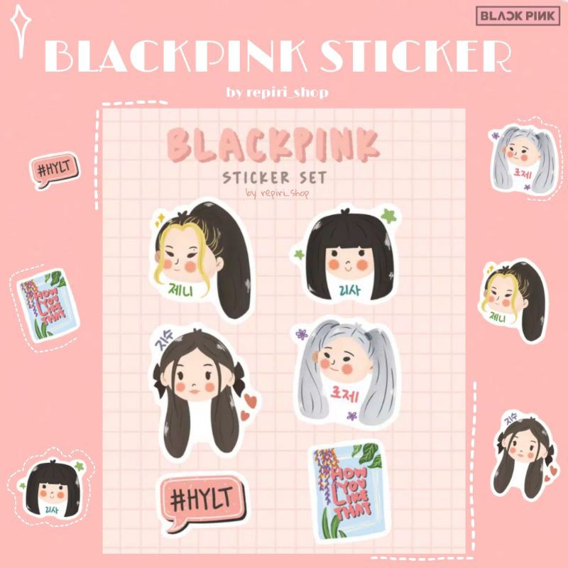 

BLACKPINK STICKER SET DIE CUT | BLACKPINK STICKER PACK | BLACKPINK STICKER SHEET