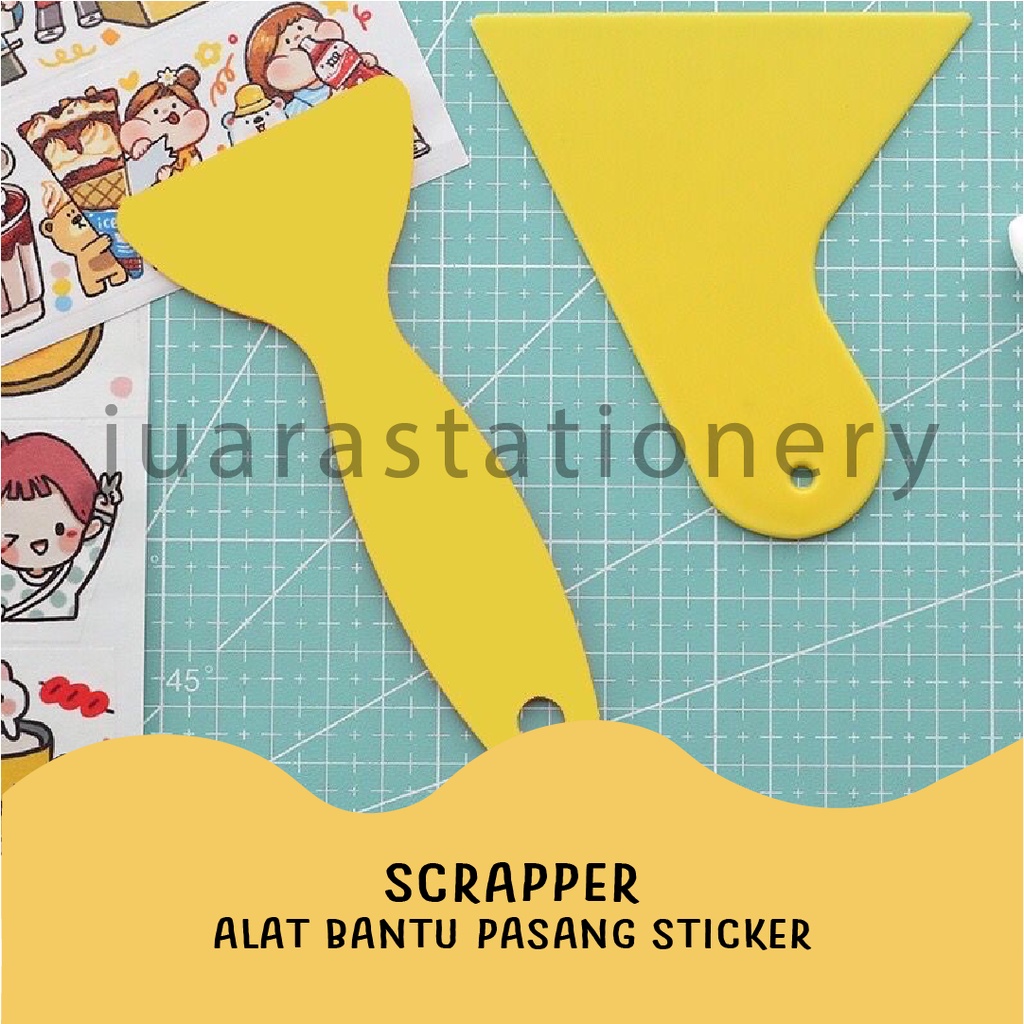 558 - Scraper Scrapper Alat Bantu Pasang Sticker kaca film wallpaper / alat pasang stiker / sticker 