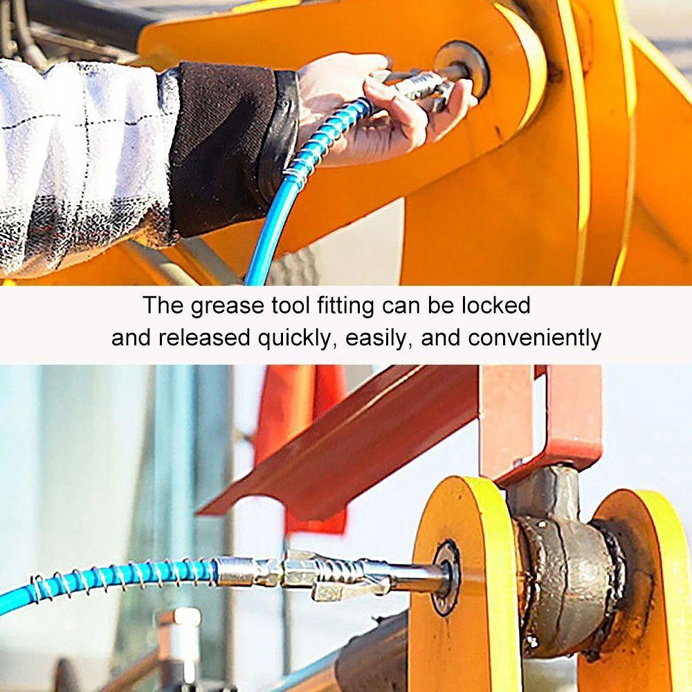 Lanfy Kepala Grease Coupler 10000 PSI Heavy Duty Anti Bocor
