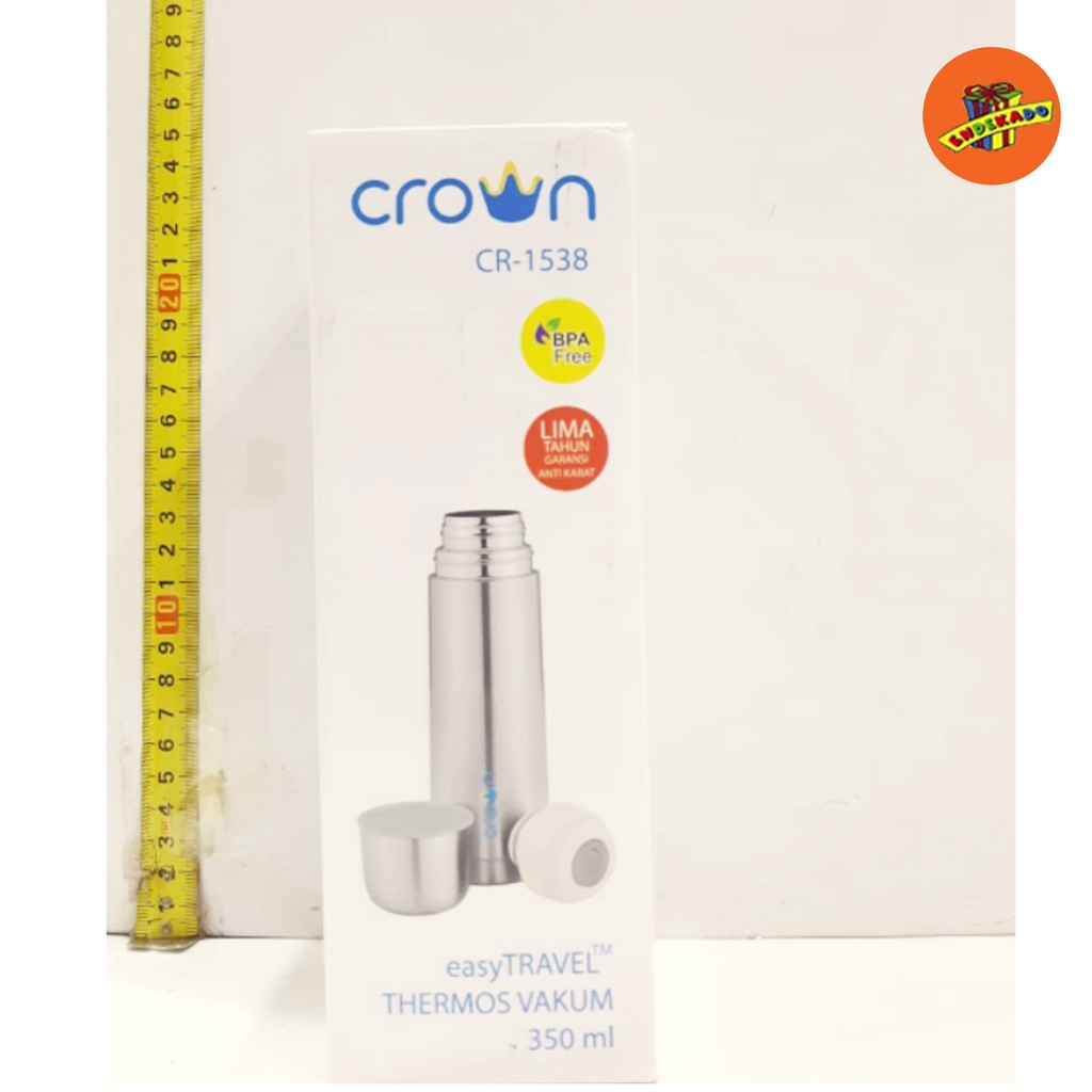 CROWN EASY TRAVEL VACUUM FLASK CR 1538 -CR 1638 - CR 1738 - Termos Air