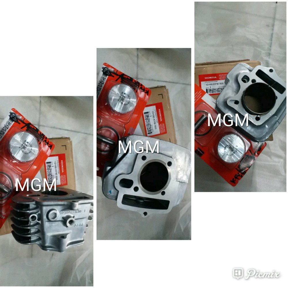 BLOK SEHER HONDA SUPRA FIT NEW ASLI AHM KOMPLIT SAMA PISTON KIT