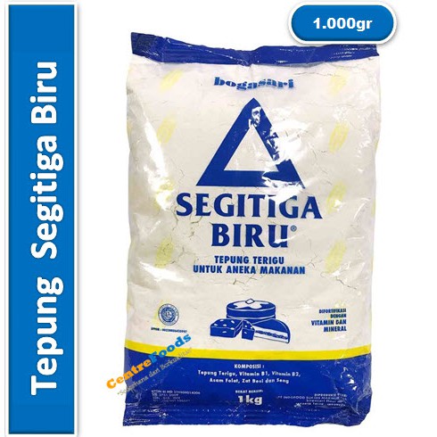 

Tepung Terigu | Segitiga Biru 1 Kg [ Harga Per BKS ]