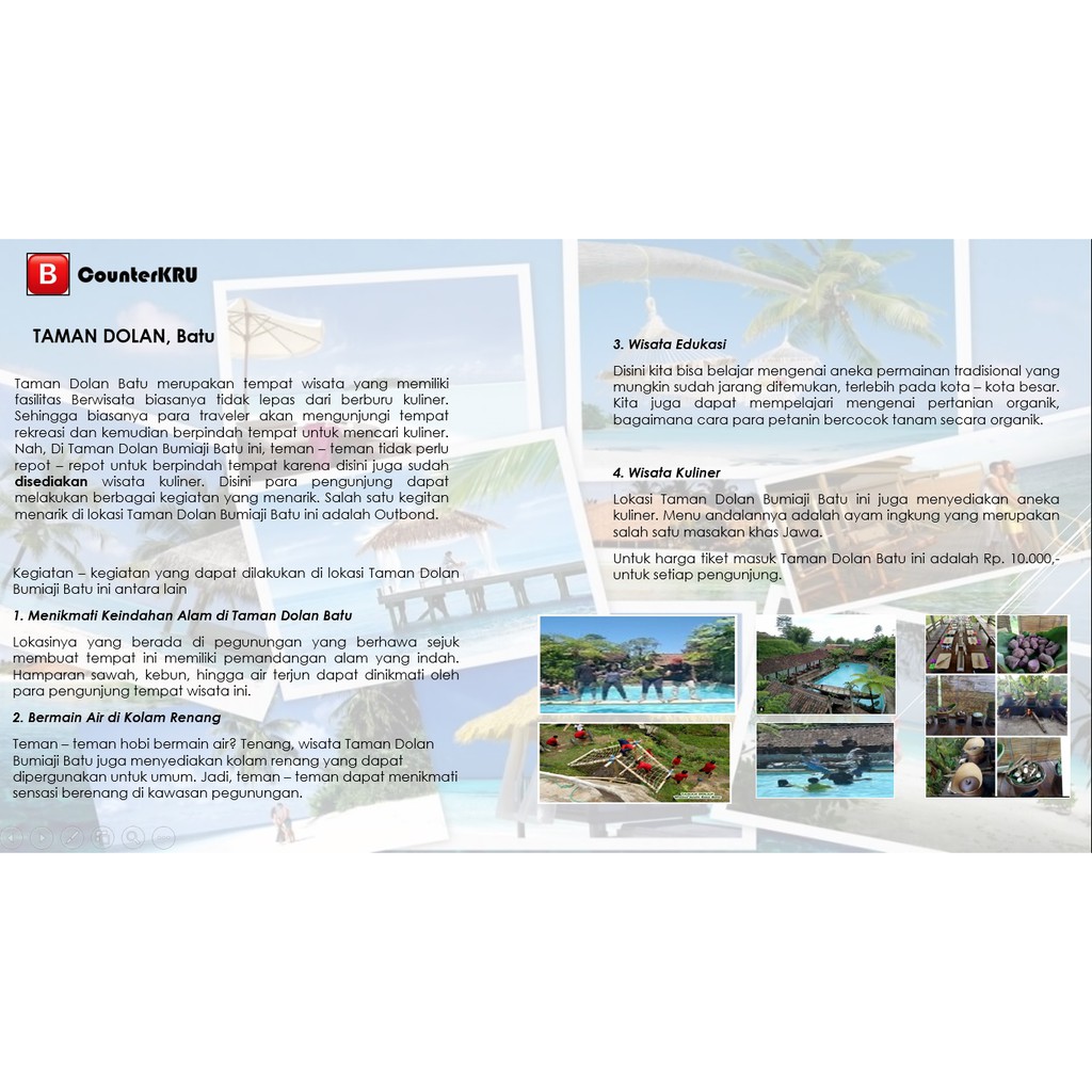 Paket Tour Fullday Outbond Batu Malang