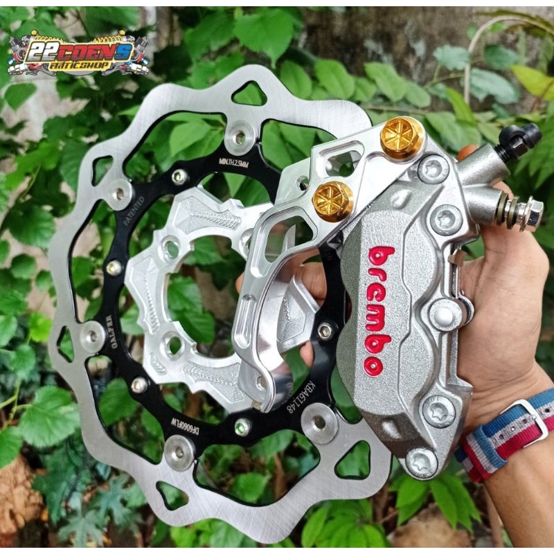 Paket Kaliper Brembo Big pot 4p grade thailand disc galfer 260mm Beat scoopy vario