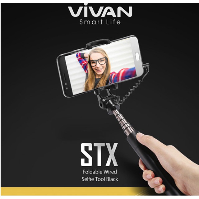 Vivan STX Tongsis Kabel Jack 3.5mm