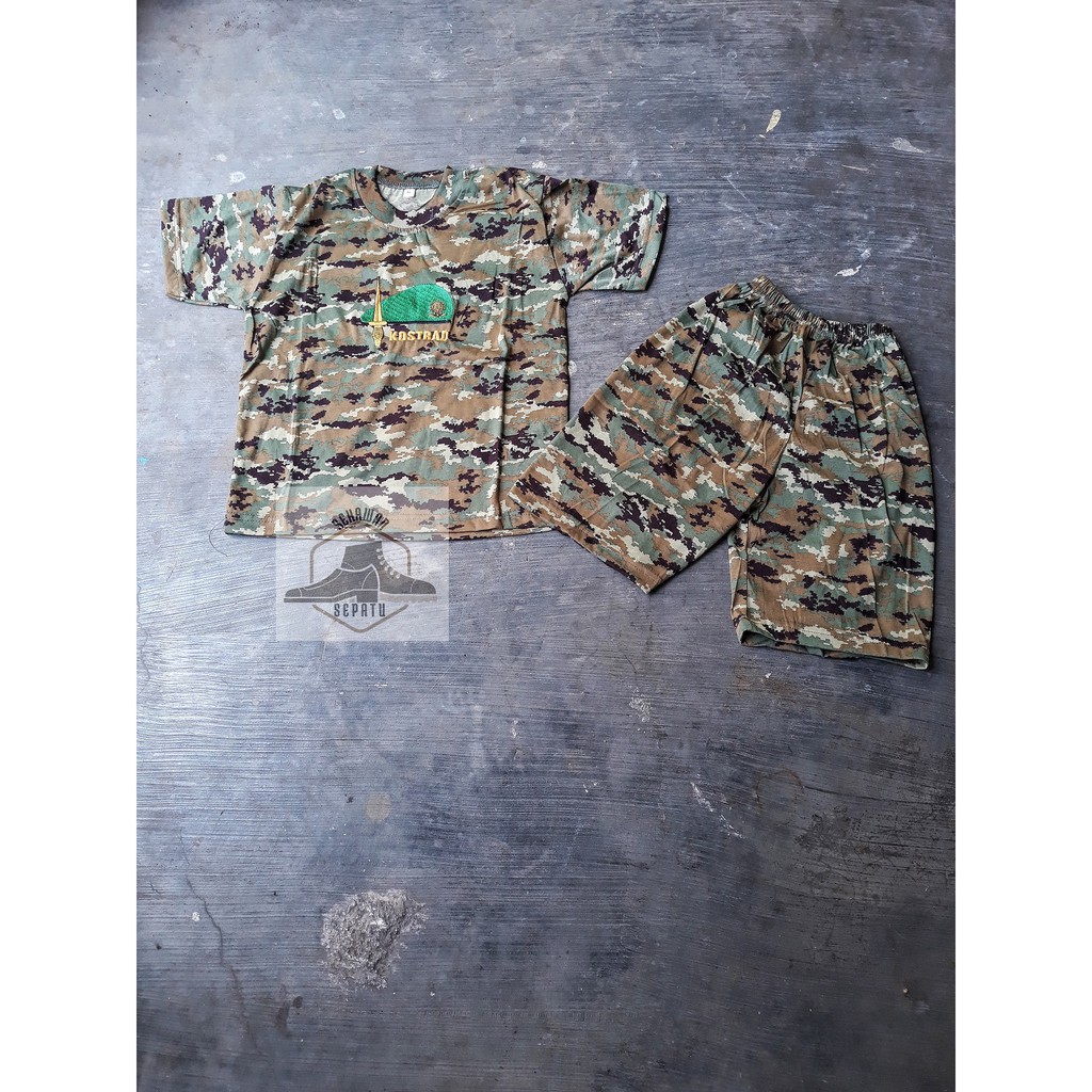 Kaos Anak Loreng LINUD Setelan Anak Loreng KOSTRAD TNI