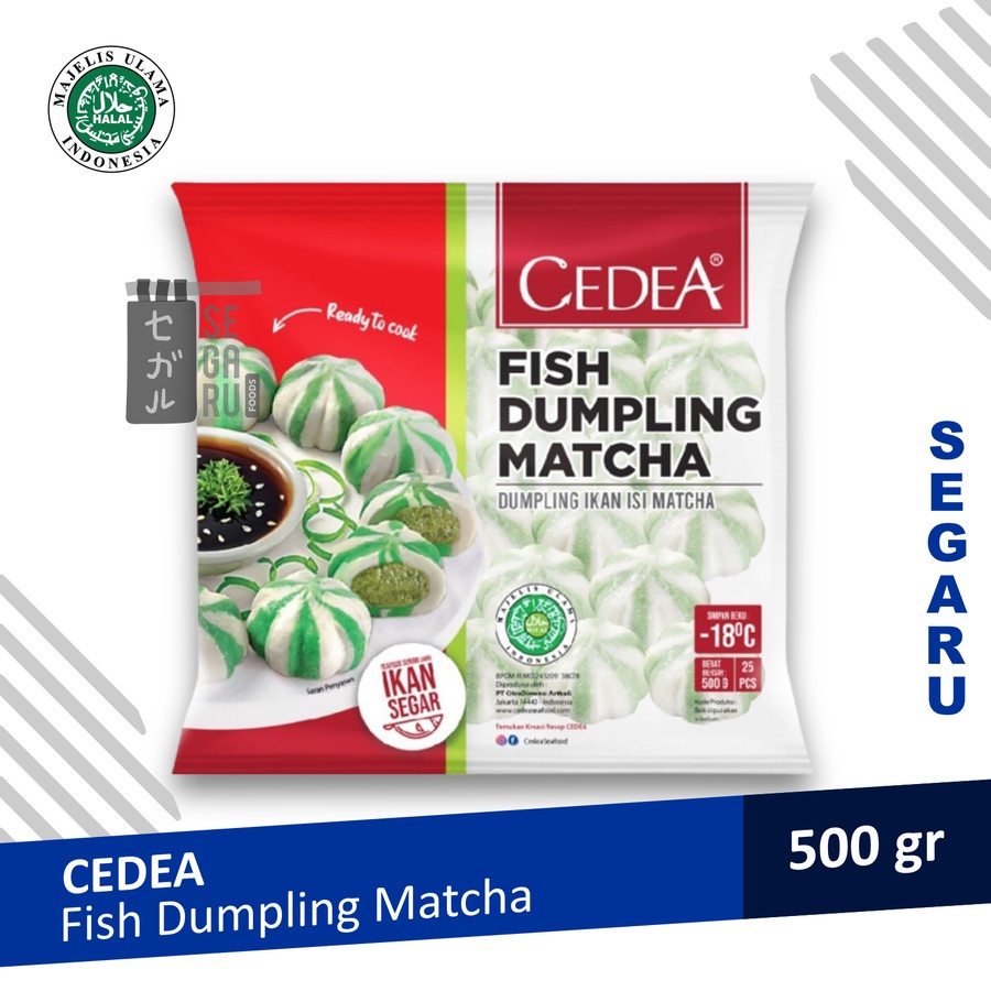 CEDEA Fish Dumpling Matcha | Dumpling Matcha Jepang Halal 500 gram