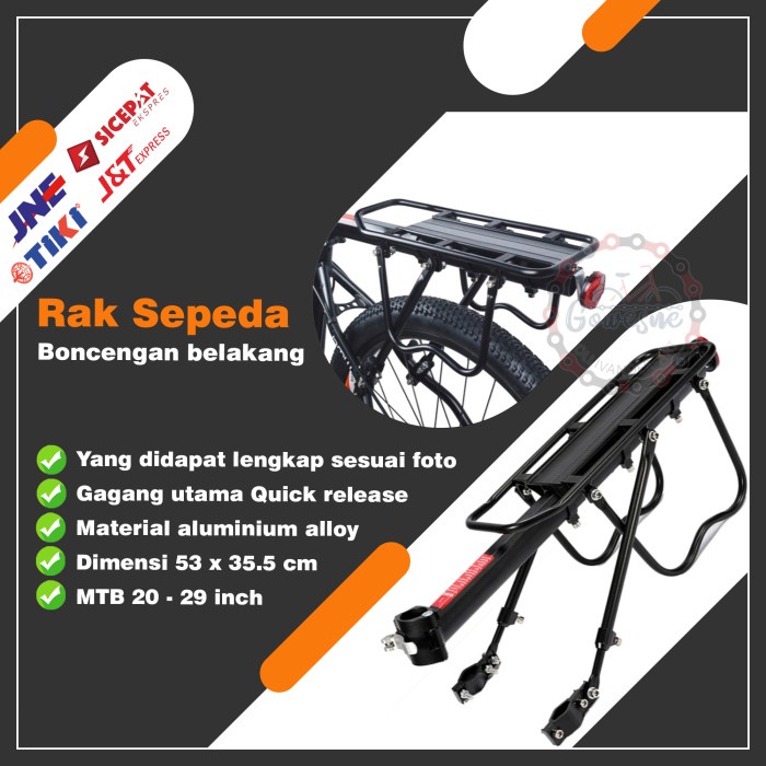 Aksesoris Sepeda - Rak Belakang Sepeda Boncengan Sepeda Belakang Bagasi Mtb Sepeda Lipat