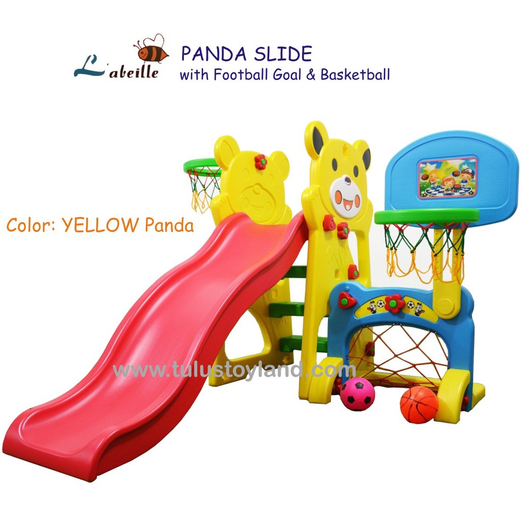 Perosotan Labeille Panda SLIDE with Football n Basketball Bear Slide