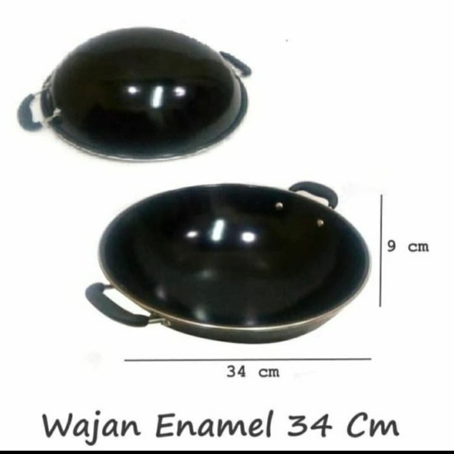 [ASS] WAJAN Kuping Enamel Anti Lengket 34CM