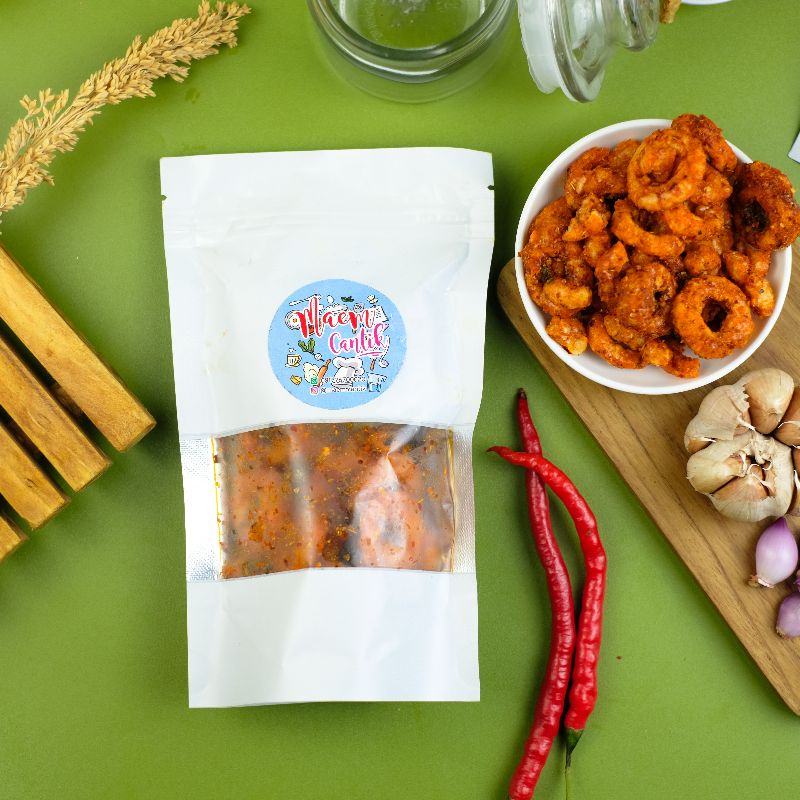

Cincin Udang Snack Renyah Pedas & Original/ Kerupuk Udang